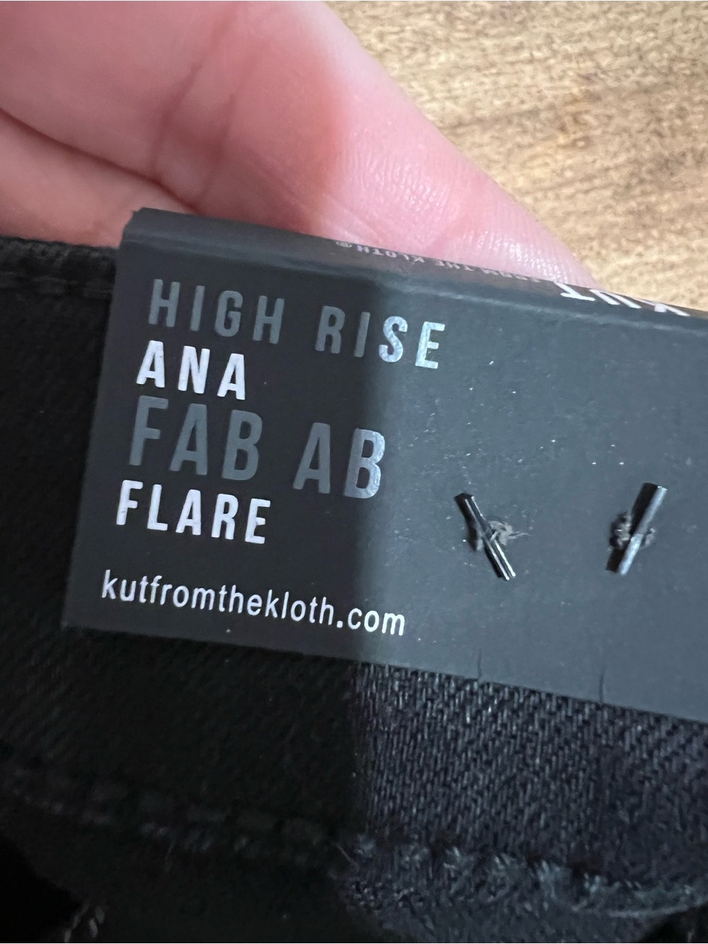 Kut from the Kloth Black Flare Jeans — Wide Leg - Picture 10 of 12